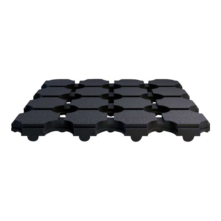 E/D/E Wabenmatte kleine Löcher SBR/NR 10mm 1000 x 91,5cm schwarz