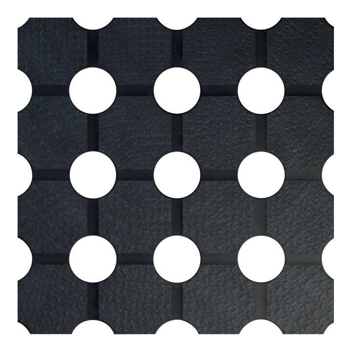 E/D/E Wabenmatte kleine Löcher SBR/NR 10mm 1000 x 91,5cm schwarz