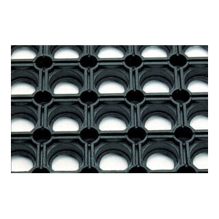 E/D/E Wabenmatte leichte Ausführung SBR/NR schwarz 22mm 150 x 100cm