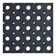 E/D/E Wabenmatte schwere Ausführung SBR/NR 22mm 750 x 100cm schwarz offene Decke auf Rolle