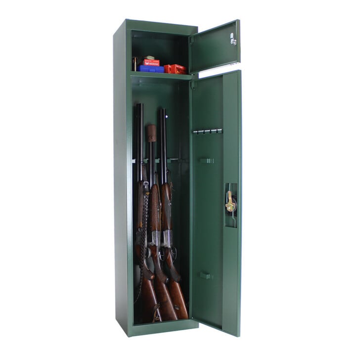 E/D/E Waffenschrank Gun 5 Cargo Zylinderschloss grün