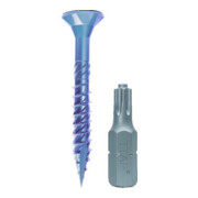E-Jet Vis 6,0x200 TG zinc bleu avec arbre lisse