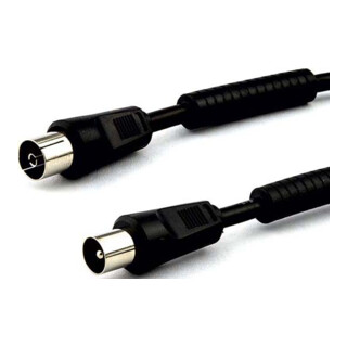 e+p Antennenkabel 2,5m schwarz >90dB AB 2
