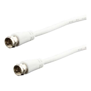 e+p Câble de connexion F 5 m blanc >85 dB à visser