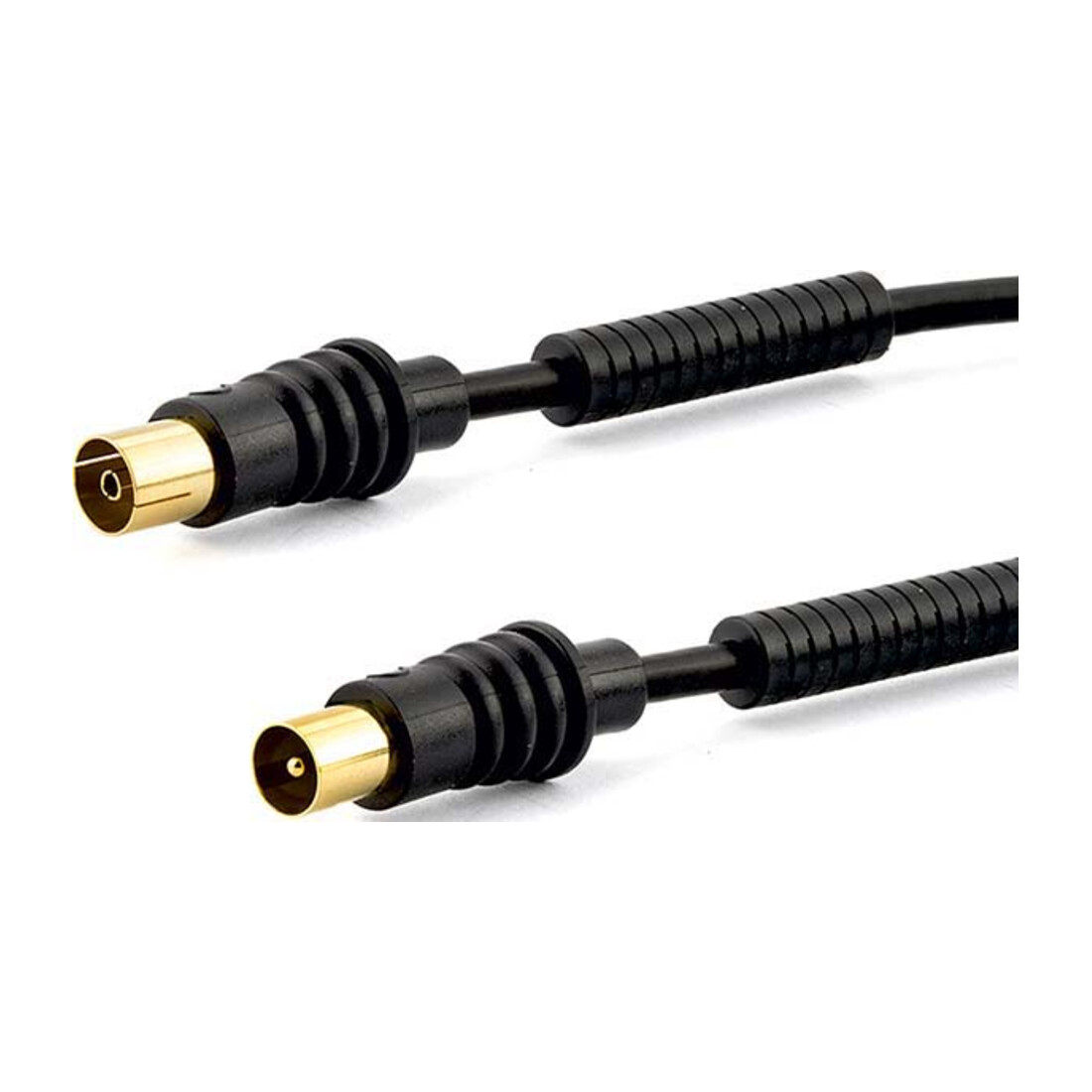 E+P Elektrik Antennenkabel 1,5m sw Gold AB301G