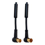 E+P Elektrik Câble d'alimentation coudé noir 1,5 m HFW301G-1