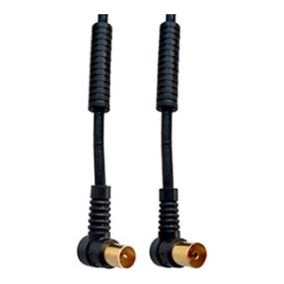 E+P Elektrik Câble d'angle noir 2,5 m HFW302G