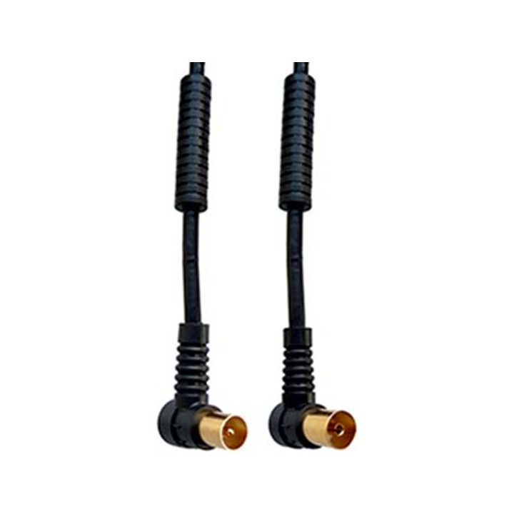 E+P Elektrik Câble d'angle noir 2,5 m HFW302G