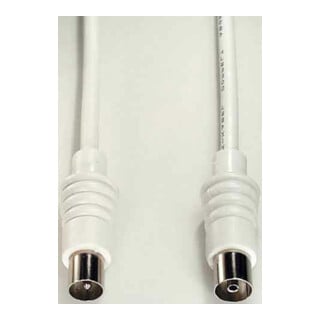 E+P Elektrik Câble d’antenne blanc 10m HFA10
