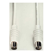 E+P Elektrik Câble d’antenne blanc 10m HFA10-1