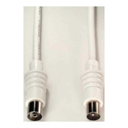 E+P Elektrik Câble d'antenne blanc 7,5 m HFA7-1
