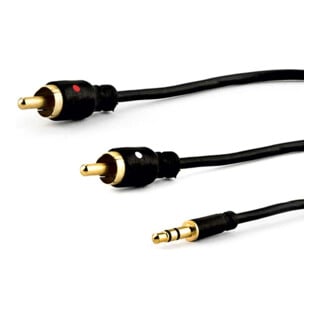 E+P Elektrik Câble de connexion 3 pôles 1,5 m 3,5 mm St/2 RCA BS113Ssw