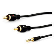 E+P Elektrik Câble de connexion 3 pôles 1,5 m 3,5 mm St/2 RCA BS113Ssw-1
