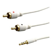 E+P Elektrik Câble de connexion 3 pôles 1,5 m 3,5 mm St/2 RCA BS113Wws-1
