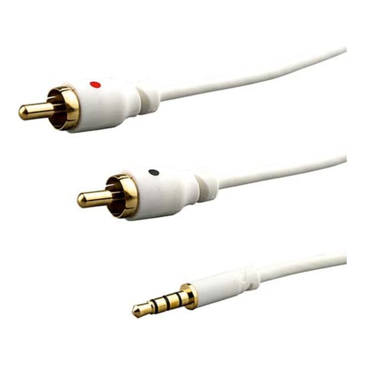 E+P Elektrik Câble de connexion 3 pôles 1,5 m 3,5 mm St/2 RCA BS113Wws