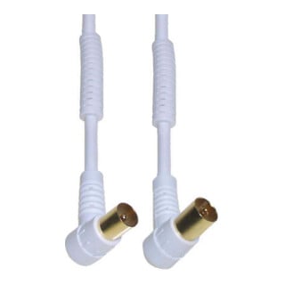 E+P Elektrik Câble de connexion d'angle blanc 1,5 m HFW201G