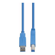 E+P Elektrik Câble de connexion USB 3.0 AB 1,5 m, bleu CC302-1