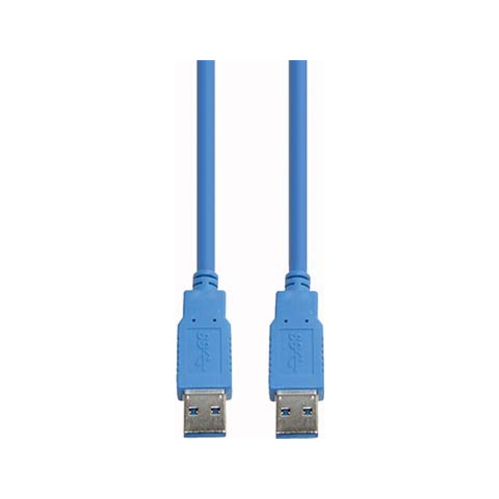 E+P Elektrik Câble de connexion USB3.0 AA 1,5 m, bleu CC303