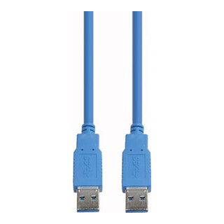 E+P Elektrik Câble de connexion USB3.0 AA 2,5 m, bleu CC303/2