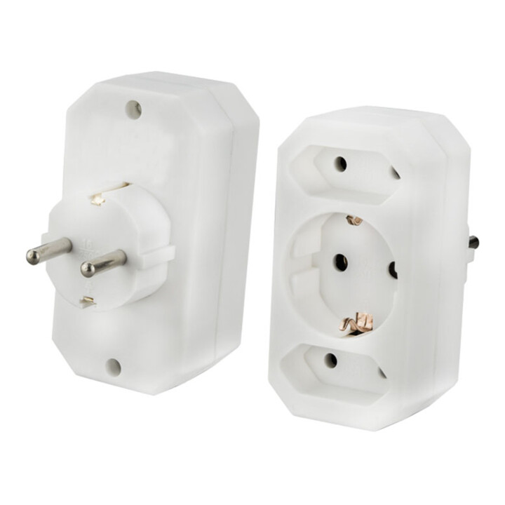 E+P Elektrik Dreifach-Kombistecker ws EA9