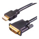 E+P Elektrik HDMI-Adapterkabel 2m,sw HDMI3-1
