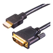 E+P Elektrik HDMI-Adapterkabel 2m,sw HDMI3-3