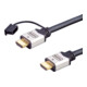 E+P Elektrik HDMI High-Speed-Kabel Ethernet,1m,si/sw HDMI401/1-1