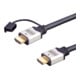 E+P Elektrik HDMI High-Speed-Kabel Ethernet,1m,si/sw HDMI401/1-1
