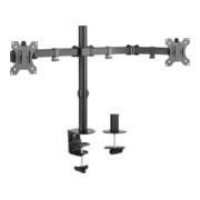E+P Elektrik Support de table pour moniteur 13-32 pouces, double, noir TH12-1