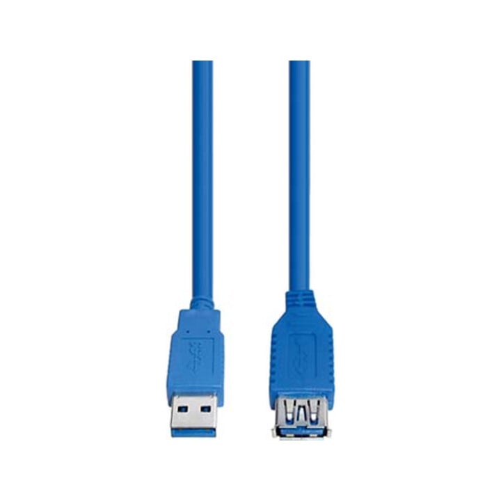 E+P Elektrik USB3.0 Verlängerung AA 1,5m,blau CC318/1