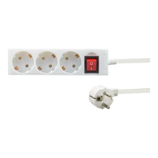 e+p Mehrfachsteckdose 3-fach E 47 weiß