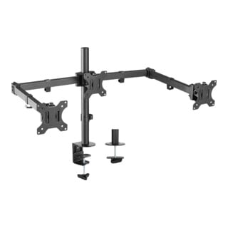 e+p Support de moniteur de bureau TH 13 13-27 pouces 3 fois noir