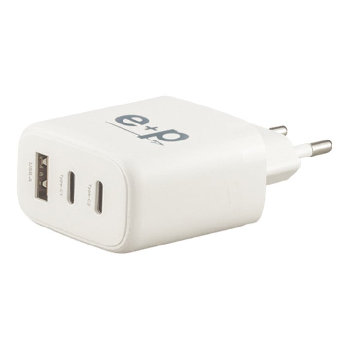 e+p USB-Schnell-Ladegerät GaN AC 213 3 Ports