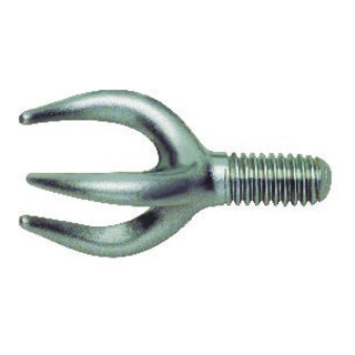 E&R Rohrwellentechnik Griffe triple dent avec filetage 1/2" 40 mm E+R