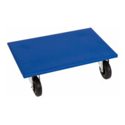 E. S. B. Carrelli mobili HO 600 x 300 mm diametro 100 mm gomma piena nera Set 2 pezzi-1
