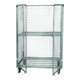 E. S. B. Conteneur roulant en acier 1600 800 x 1200 mm 4 côtés 2 portes battantes Cr 3
