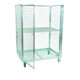 E. S. B. Conteneur roulant en acier 1600 950 x 1350 mm 4 côtés 2 portes battantes Cr 3