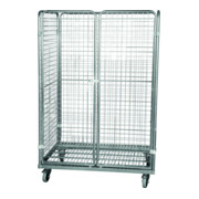 E. S. B. Contenitore rotolante in acciaio 1600 800 x 1200 mm 4 lati 2 porte a battente Cr 3-1