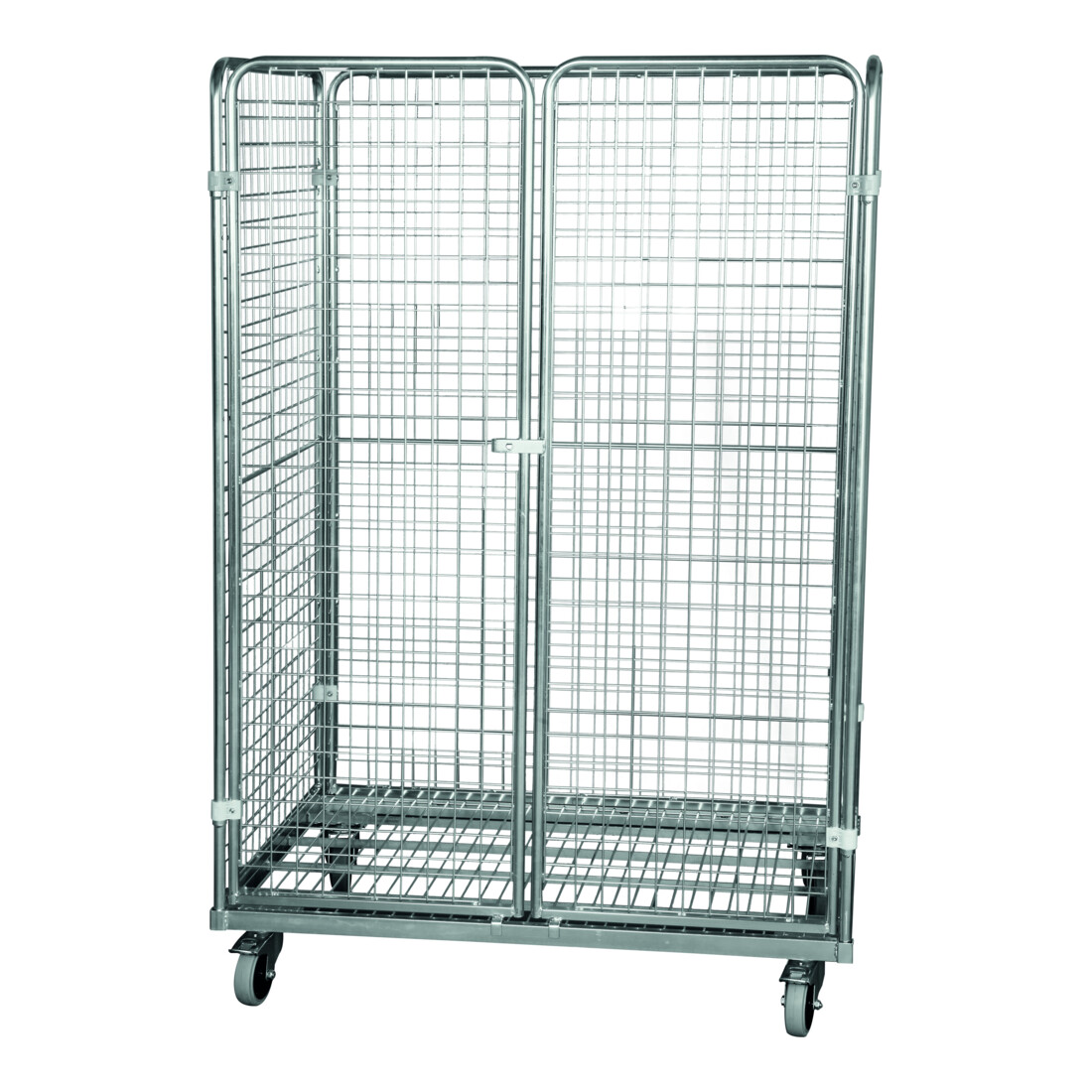E. S. B. Contenitore rotolante in acciaio 1600 800 x 1200 mm 4 lati 2 porte a battente Cr 3
