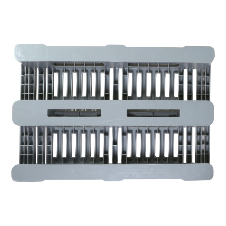 E. S. B. Hygiënepallet H1 open Euromaß 3 skids grijs 1.250 kg draagvermogen