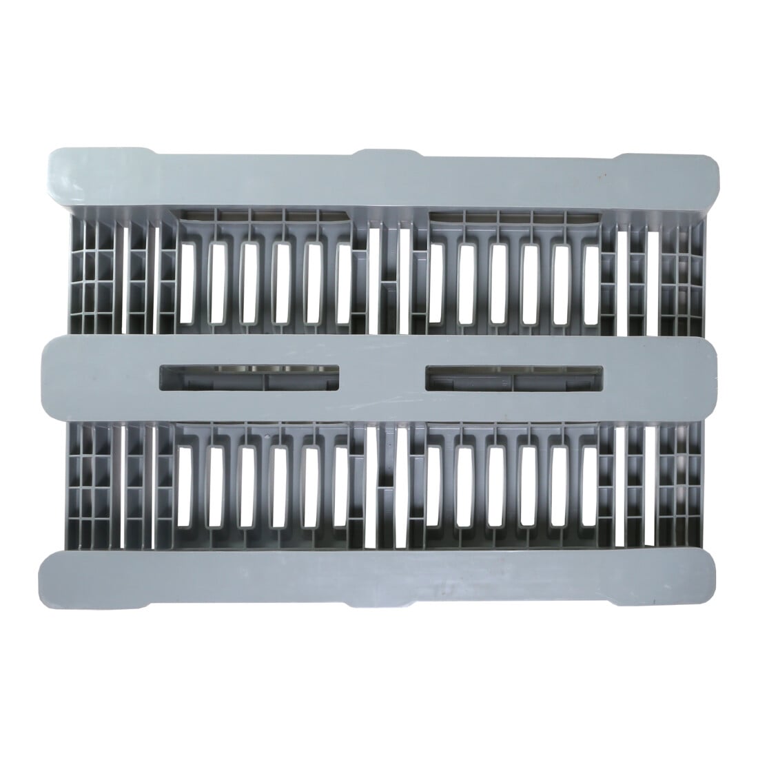 E. S. B. Hygiënepallet H1 open Euromaß 3 skids grijs 1.250 kg draagvermogen