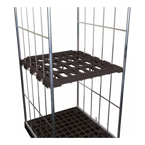 HMH Zwischenboden KU schwarz für rolltainer® 724 x 815 mm 2- und 3-seitig