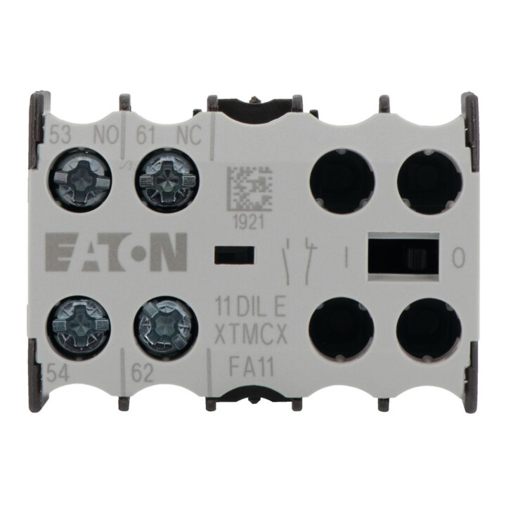 Eaton Bloc de contact auxiliaire 1NO+1NF, montage central 11DILE
