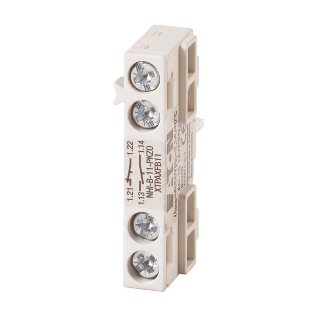 Eaton Bloc de contact auxiliaire 1O+1F NHI-B-11-PKZ0