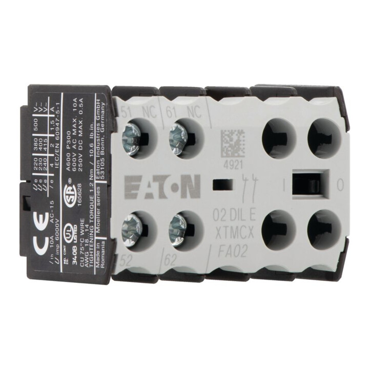 Eaton Bloc de contact auxiliaire 2O, montage central 02DILE