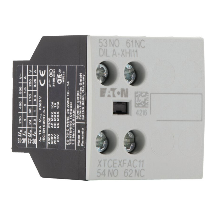 Eaton Bloc de contact auxiliaire 2p. 1S1O DILA-XHI11