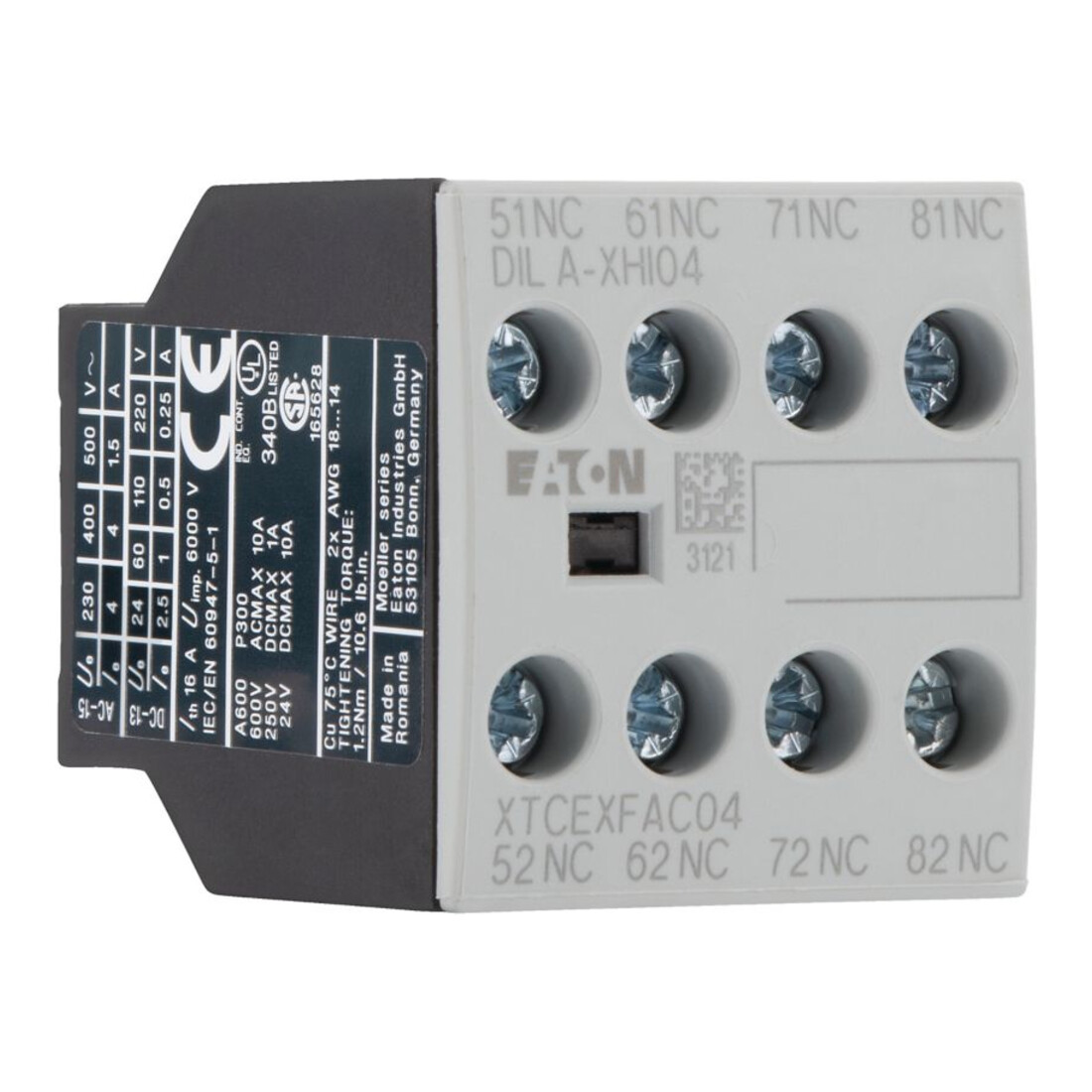 Eaton Bloc de contact auxiliaire 4p. 0S4Ö DILA-XHI04
