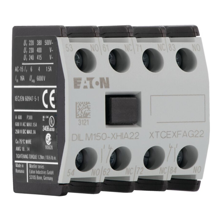 Eaton Bloc de contact auxiliaire 4p. DILM150-XHIA22