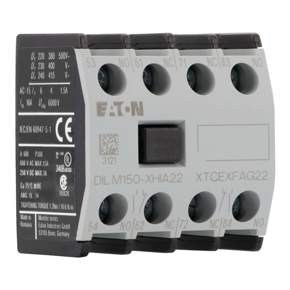 Eaton Bloc de contact auxiliaire 4p. DILM150-XHIA22