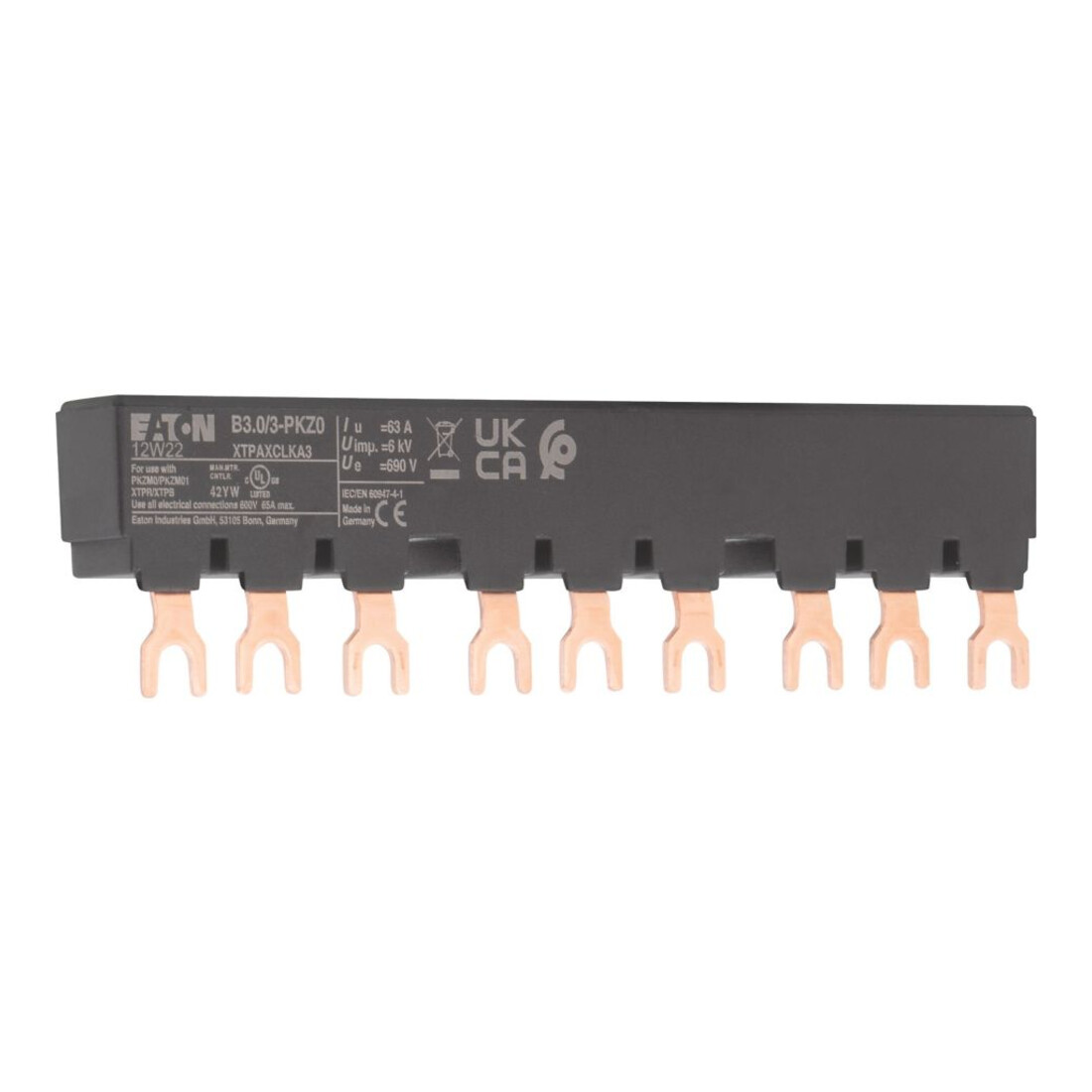 Eaton Bloc de rails triphasés B3.0/3-PKZ0